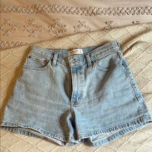 Abercrombie The 4” Mom Short High-Rise Jean Shorts